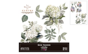 DECOR TRANSFERS 30X30CM HYDRANGEAS PFY-14786
