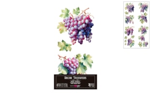 DECOR TRANSFERS 15X30CM GRAPES PFY-14777