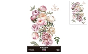DECOR TRANSFERS 60X90CM PEONIES PFY-14823