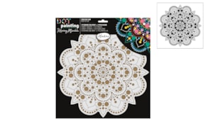 KIT DOT PAINTING BASE + STENCIL 30CM SUN 85505