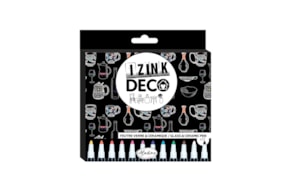 SET 12 MARCADORES  IZINK VIDRO CERAMICA 85533