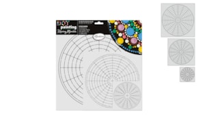 SET 3 STENCILS DOT PAINTING 10-20-30CM  81275