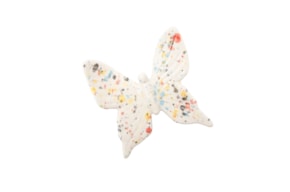 BORBOLETA MEDIA 10X9X3CM SALPICADO