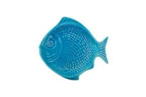 PRATO PEIXE 15X14.5X2CM AZUL TURQUESA