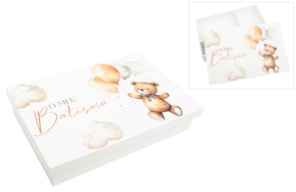 CAIXA P/ BATIZADO URSINHO C/ BALÕES