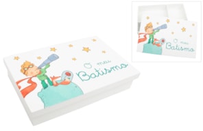 CAJA P/ BAUTIZADO LACADA 38X25X7.5CM BLANCA