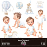 DECOR TRANSFERS 30X30CM SWEET BABY BOY PFY-14801