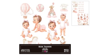 DECOR TRANSFERS 30X30CM SWEET BABY GIRL PFY-14799