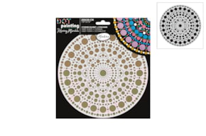 KIT DOT PAINTING BASE + STENCIL 20CM  85501