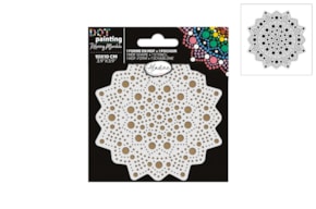 KIT DOT PAINTING BASE + STENCIL 10CM  85497