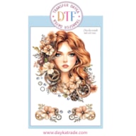 TRANSFER DTF-010G 20X28.5CM DAMA E FLORES