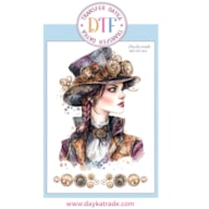 TRANSFER DTF-012P 14.28X19CM DAMA DE CHAPEU