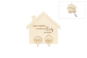 KIT CHAVEIRO AVÓS 29.5X19.5X0.4CM CHOUPO