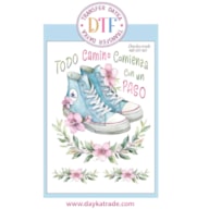 TRANSFER DTF-007P 14.28X19CM SAPATILHAS AZUIS