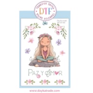 TRANSFER DTF-005G 20X28.5CM MENINA SENTADA