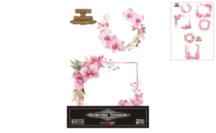 DECOR TRANSFERS 20X30CM PINK ORCHID PFY-14639