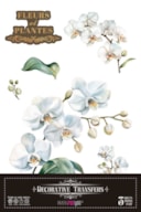 DECOR TRANSFERS 20X30CM WHITE ORCHID PFY-14638