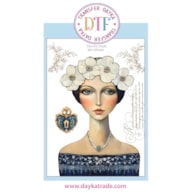 TRANSFER DTF-040P 14.28X19CM MENINA COM FLORES