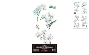 DECOR TRANSFERS 15X30CM WHITE ORCHID PFY-14624