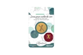 SINETE LATAO D. 1.9CM  70208 LETRA X BLISTER