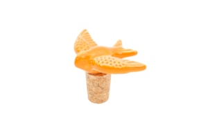 ANDORINHA C/ROLHA CORTIÇA 8.5X6X4CM LARANJA