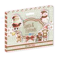 DIE CUTS 300grs 20pcs SANTA & FRIENDS  PFY-15429