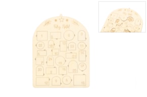 CALENDÁRIO ADVENTO 22X29X0.3CM CHOUPO