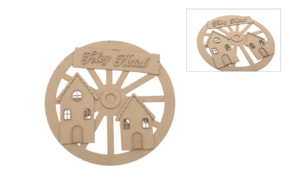 GRINALDA C/ CENÁRIO NATAL D.35X0.3CM MDF
