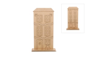 CASA 2 EM 1 NATAL E OUTONO 24X51.5X0.3CM MDF C/ BASE