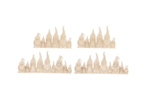 TIRA DE GNOMOS EM MADEIRA 2X9.2X5.4 e 13.2X5.4CM RAYHER