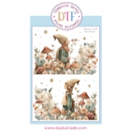 TRANSFER DTF-052G 20X28.5CM DUENDES E FLORES