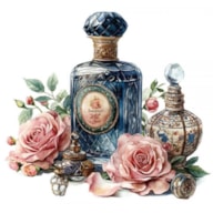 TRANSFER DTF TEXTIL 24X23CM VINTAGE PERFUMS 2 ARTIS DECOR