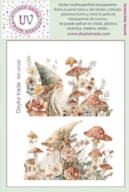 STICKER MULTISUPERFICIE TRANSP. UV-001  11.4X14.3CM  DUENDES