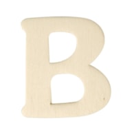 LETRA B MADERA 4CM  RAYHER
