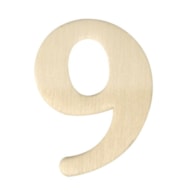 WOODEN NUMBER 9 4CM  RAYHER