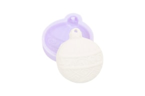 MOLDE SILICONE ENFEITE NATAL  5X5.5X1.5CM MLD308