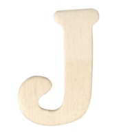 LETRA J MADEIRA 4CM  RAYHER