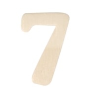 WOODEN NUMBER 7 4CM  RAYHER