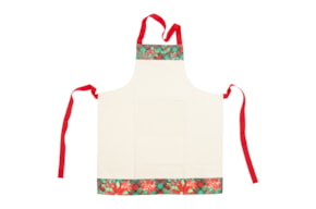 DELANTAL DE COCINA  62.5 X 75 /100CM AJEDREZ ROJO 2034VO