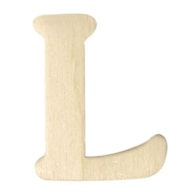 WOODEN LETTER L 4CM  RAYHER