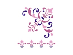 STENCIL 10X10CM CANTOS 300051126 ACRILEX