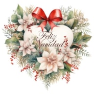 TRANSFER DTF TEXTIL 24X23CM CHRISTMAS HEART ARTIS DECOR