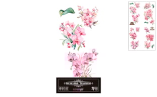 DECOR TRANSFERS 15X30CM LEAVES (Pink Orchid)  PFY-14625