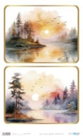 PAPEL ARROZ 54X33CM LANDSCAPE MOUNTAIN LAKE V I PFY-15264