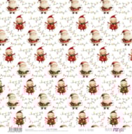 PAPEL SCRAP 30.5X31.8CM SANTA & FRIENDS PFY-15389