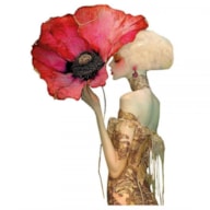 TRANSFER DTF TEXTIL 25X30CM DAMA DOURADA 3 ARTIS DECOR