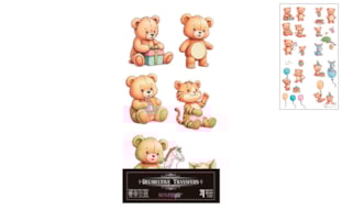 DECOR TRANSFERS 15X30CM HAPPY BIRTHDAY  PFY-15229