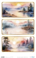 PAPEL ARROZ 54X33CM LANDSCAPE MOUNTAIN LAKE III  PFY-15262