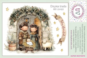 STICKER MULTISUPERFICIE TRANSP. UV-025 11.4X14.3CM PRESEPIO