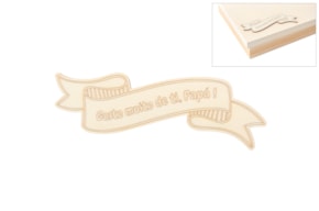 SET 6 APLICAÇÕES PAI 16X5.6X0.3CM CHOUPO